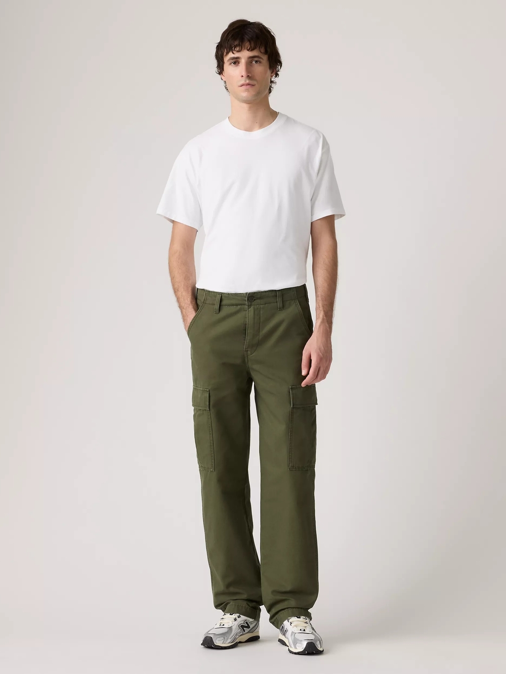 Levi's Ace Cargo Pants Olive Green 36 x 32 - Picture 8 of 16